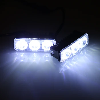 DC12V 9W 3 LED Daytime Daylight Runnning Driving Light Car Lamp 2 Pack IP68 Waterproof for Truck SUV RV
DC12V 9W 3 LED Daytime Daylight Runnning Driving Light Car Lamp 2 Pack IP68 Waterproof for Truck SUV RV