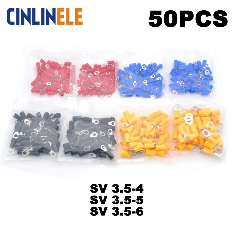 50Pcs Fork Spade Crimp Insulation Terminal SV3.5-4 SV3.5-5 SV3.5-6 Wire Cable Connector SV 
50Pcs Fork Spade Crimp Insulation Terminal SV3.5-4 SV3.5-5 SV3.5-6 Wire Cable Connector SV
