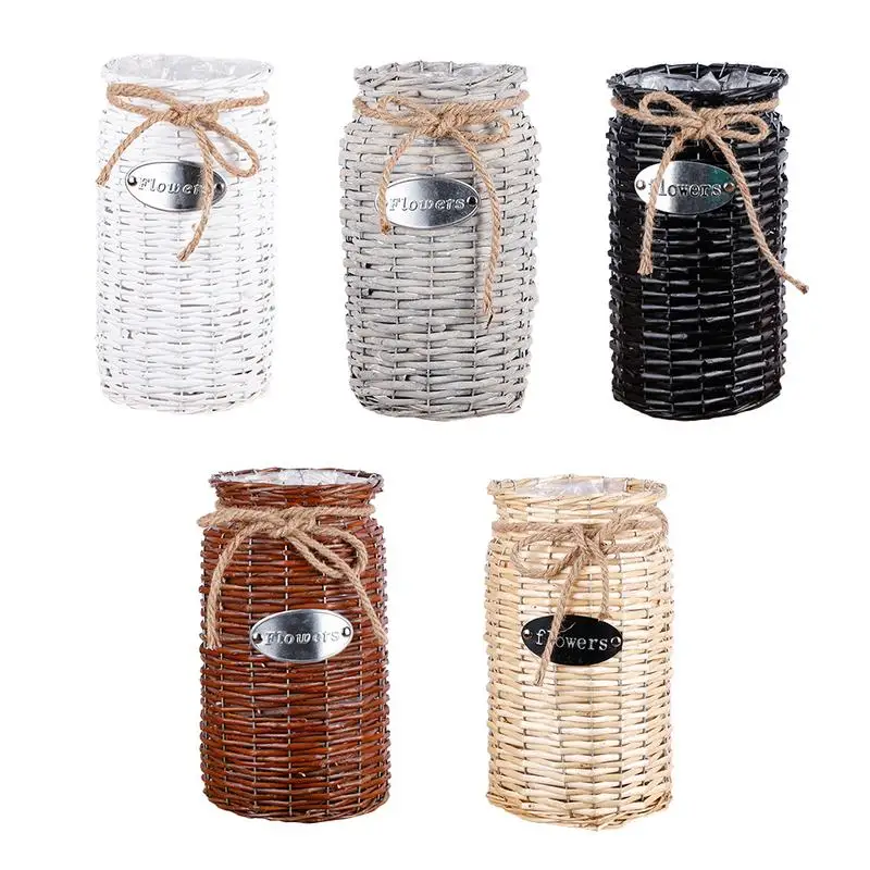 Wicker Braided High Floor Flower Vase Pot Hand Braided Flower Basket For Wedding Home Decoration Durable Fine Workmanship
Wicker Braided High Floor Flower Vase Pot Hand Braided Flower Basket For Wedding Home Decoration Durable Fine Workmanship