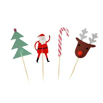 24PCS Christmas Cupcake Toppers Fruit Bread Cake Muffin Picks Decoration Toppers For Christmas Theme Party Xmas Holiday
24PCS Christmas Cupcake Toppers Fruit Bread Cake Muffin Picks Decoration Toppers For Christmas Theme Party Xmas Holiday