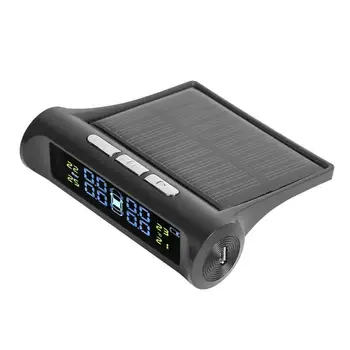 Solar LCD Car TPMS Wireless Tire Pressure Monitoring System with 4 Sensors LCD liquid crystal display live voice alarm sound
Solar LCD Car TPMS Wireless Tire Pressure Monitoring System with 4 Sensors LCD liquid crystal display live voice alarm sound