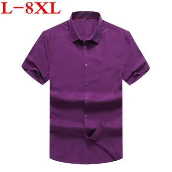 New Plus Size 8xl 7xl 6xl New Arrival Summer Men Shirt Short Sleeve Casual Slim Fit Design Shirts For Male High Quality
New Plus Size 8xl 7xl 6xl New Arrival Summer Men Shirt Short Sleeve Casual Slim Fit Design Shirts For Male High Quality