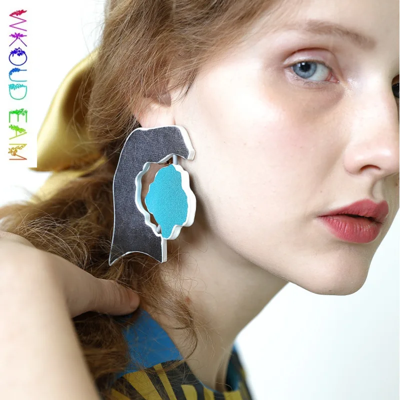 WKOUD EAM 2019 Woman Imitation Leather Hit Color Irregular Clip Earrings Fashion Female Jewelry Accessories S#TA324 Party Gift
WKOUD EAM 2019 Woman Imitation Leather Hit Color Irregular Clip Earrings Fashion Female Jewelry Accessories S#TA324 Party Gift