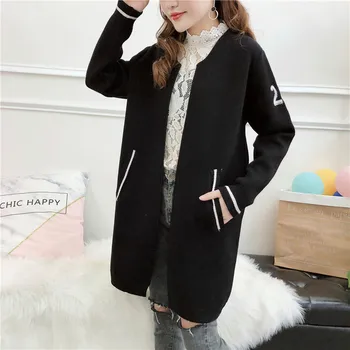 2020 New Autumn And Winter Women Sweater Jacket Solid Color No Button Female Loose Long Sweaters Knitted Cardigan
2020 New Autumn And Winter Women Sweater Jacket Solid Color No Button Female Loose Long Sweaters Knitted Cardigan