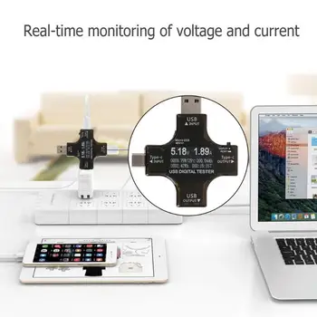 2 in 1 Multifunctional Type-C USB Safety Tester PD Power Voltmeter Ammeter Meter USB Charger Doctor Voltage Current Meter
2 in 1 Multifunctional Type-C USB Safety Tester PD Power Voltmeter Ammeter Meter USB Charger Doctor Voltage Current Meter