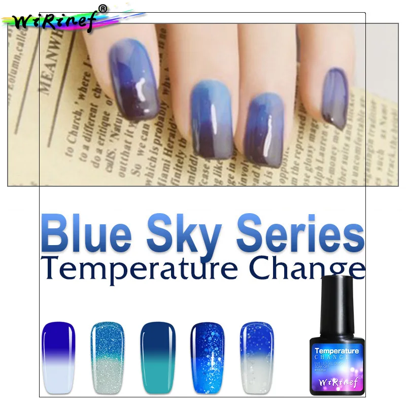 WiRinef Colorful UV Temperature Change Color Gel Nail Polish Soak Off Chameleon Thermal LED Nail Lacquer Semi Permanent Gel
WiRinef Colorful UV Temperature Change Color Gel Nail Polish Soak Off Chameleon Thermal LED Nail Lacquer Semi Permanent Gel