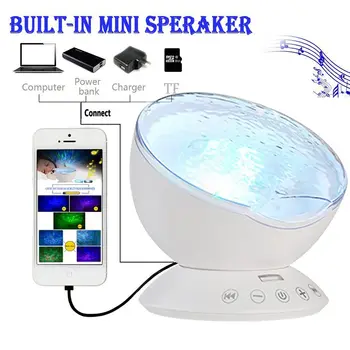 7Colors LED Night Light Starry Sky Remote Control Ocean Wave Projector with Mini Music Novelty baby lamp night lamp for kids
7Colors LED Night Light Starry Sky Remote Control Ocean Wave Projector with Mini Music Novelty baby lamp night lamp for kids