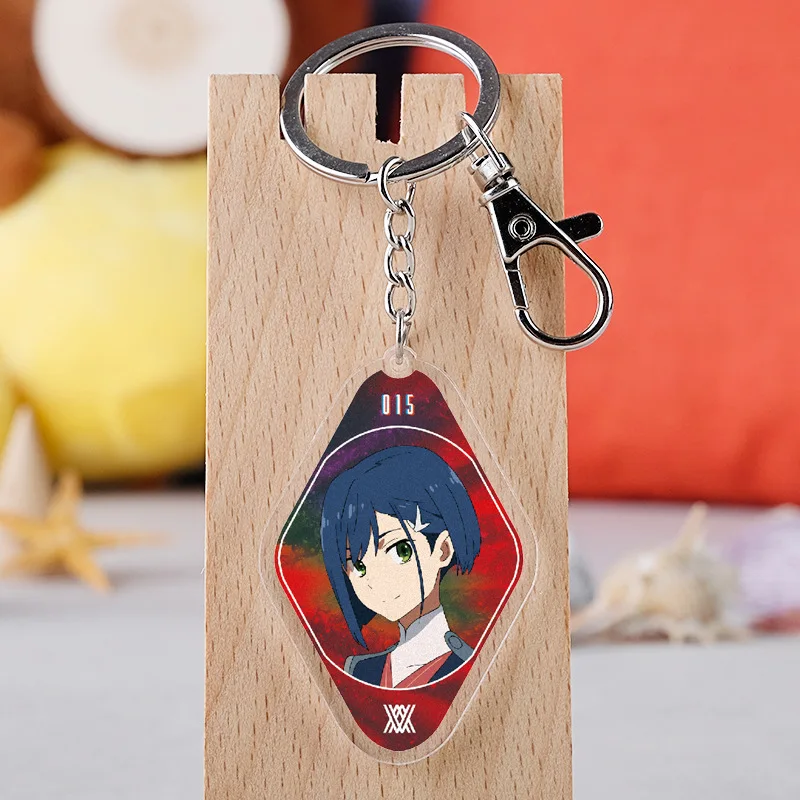 Anime DARLING in the FRANXX Keychain Japanese Cartoon Acrylic Zero Two Otaku Car Key Holder Chain Pendants Keyrings Jewelry
Anime DARLING in the FRANXX Keychain Japanese Cartoon Acrylic Zero Two Otaku Car Key Holder Chain Pendants Keyrings Jewelry