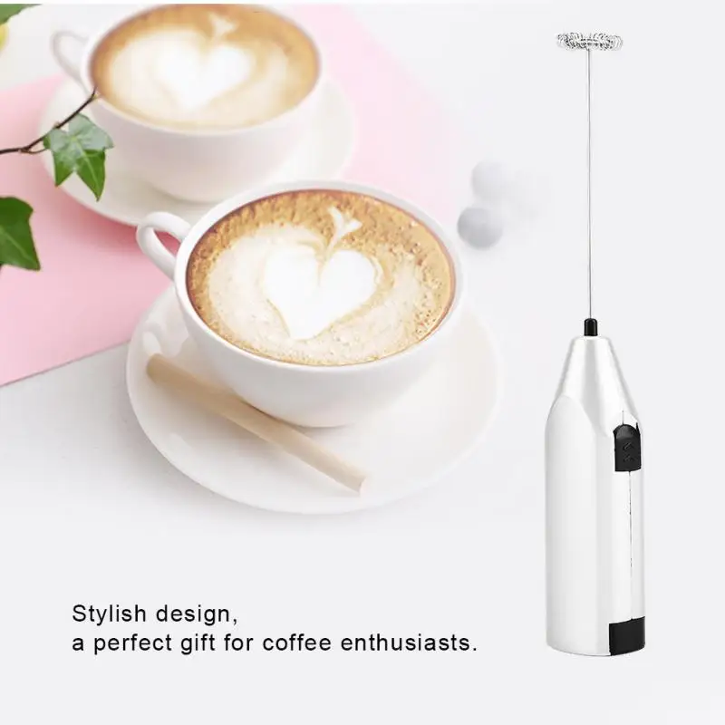 Portable Milk Frother Mini Electrical Coffe Blender Stainless Steel Spring Whisk Handle Foam Maker Egg Beater Feeding Tool
Portable Milk Frother Mini Electrical Coffe Blender Stainless Steel Spring Whisk Handle Foam Maker Egg Beater Feeding Tool