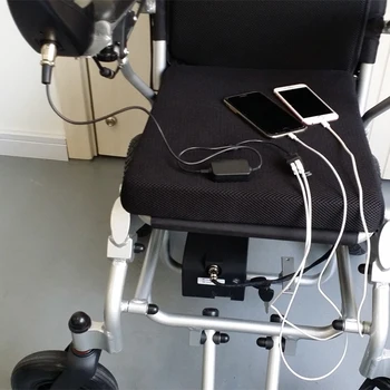 Dual USB outputs phone charger with wheelchair aviation plug
Dual USB outputs phone charger with wheelchair aviation plug