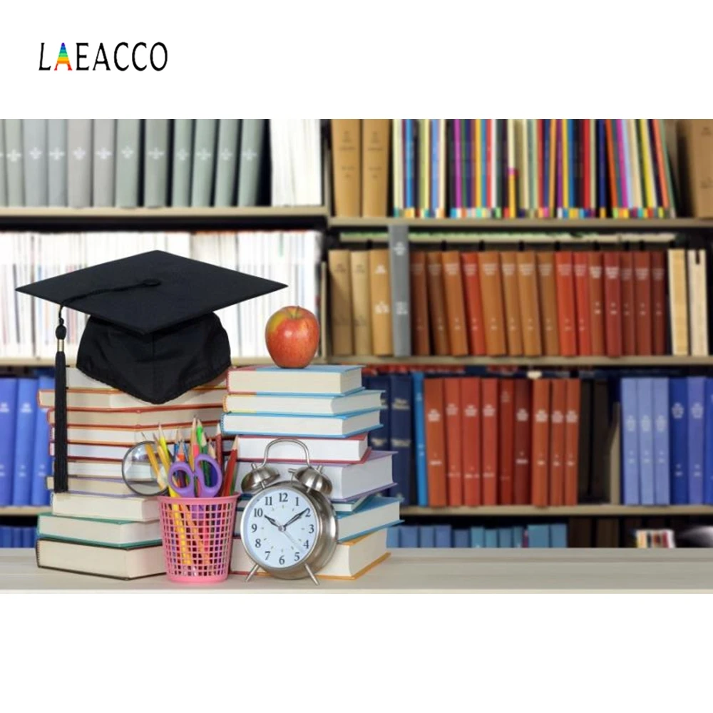 Laeacco School Bookshelf Bachelor Cap Backdrop Photography Backgrounds Customized Photographic Backdrops For Photo Studio
Laeacco School Bookshelf Bachelor Cap Backdrop Photography Backgrounds Customized Photographic Backdrops For Photo Studio