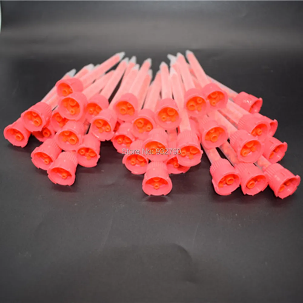 

50pcs 10:1 Mixing Nozzle Acrylics Epoxies Caulking Gun Epoxy Resin AB Glue Applicator Acrylic Adhesive Static Mixing Nozzles Tip