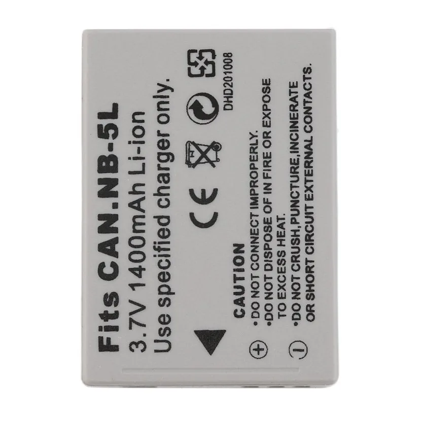NEW Professional 3.7V 1400MAH Replacement Li-Ion Battery for CANON NB-5L Camera Rechargeable Battery For Camera
NEW Professional 3.7V 1400MAH Replacement Li-Ion Battery for CANON NB-5L Camera Rechargeable Battery For Camera
