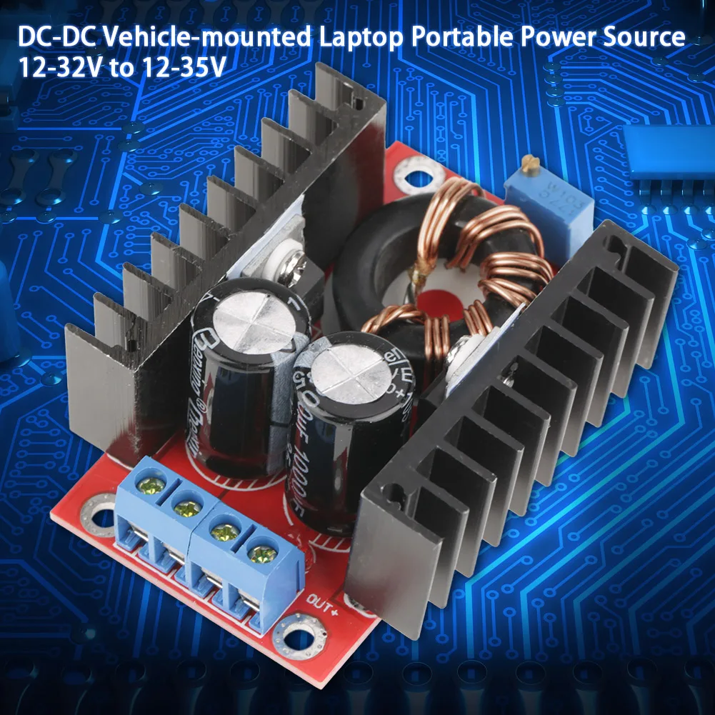 Boost Converter 150W DC-DC Step Up Converter Adjustable Voltage Power Supply Boost Module Non-isolation Boost Module
Boost Converter 150W DC-DC Step Up Converter Adjustable Voltage Power Supply Boost Module Non-isolation Boost Module