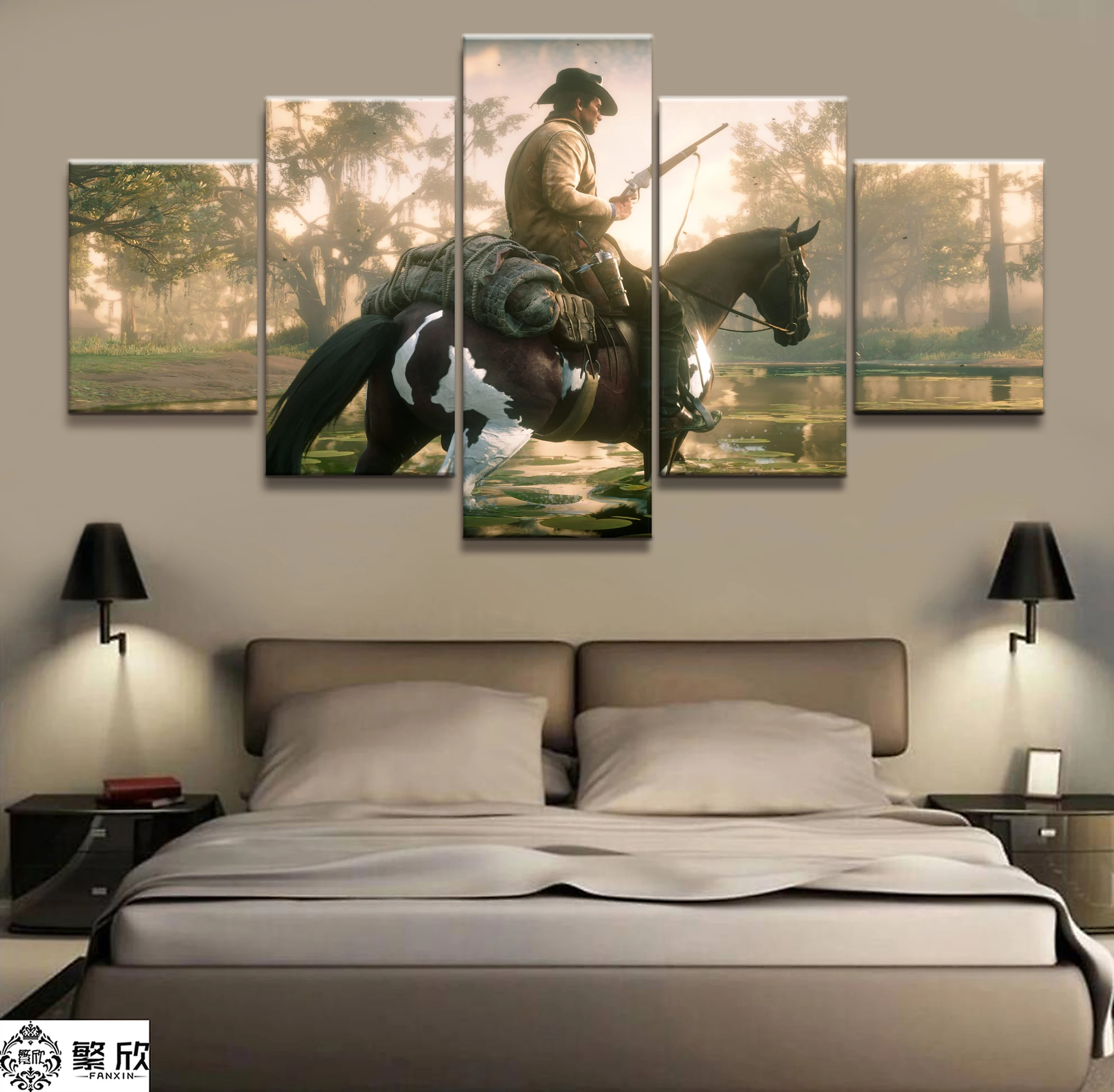 5 Piece Canvas Poster Video Games Red Dead Redemption 2 Arthur Morgan Gutch's Gang Western Game Wall Painting Home Decor
5 Piece Canvas Poster Video Games Red Dead Redemption 2 Arthur Morgan Gutch's Gang Western Game Wall Painting Home Decor