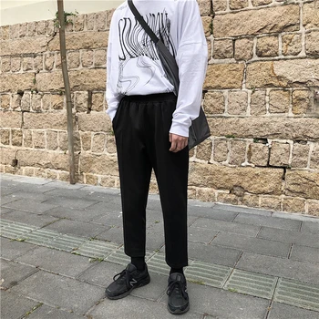 Men's Trousers 2019 Spring New Youth Popular Loose Black Straight Pants Nine Points Casual Pants Handsome Teen Men's Clothing
Men's Trousers 2019 Spring New Youth Popular Loose Black Straight Pants Nine Points Casual Pants Handsome Teen Men's Clothing