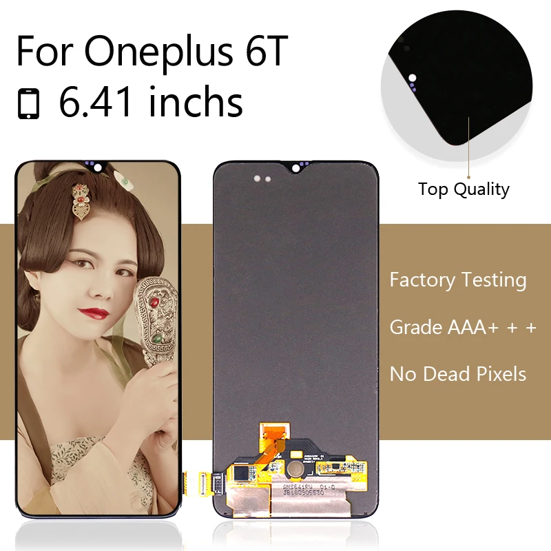 for Oneplus 6T LCD Display Screen Touch Panel Digitizer Assembly for Oneplus 6T Screen 6.41 inch Mobile Phone Free Shipping
for Oneplus 6T LCD Display Screen Touch Panel Digitizer Assembly for Oneplus 6T Screen 6.41 inch Mobile Phone Free Shipping