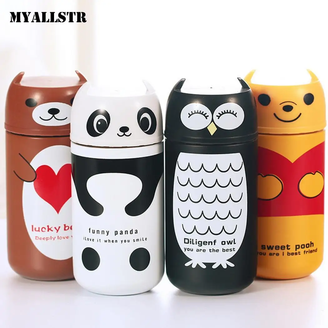 Steel bear Stainless Owl panda heart Girls Love Durable Vacuum Thermos Cartoon Cute 220ml bear Casual Bottle Women 
Steel bear Stainless Owl panda heart Girls Love Durable Vacuum Thermos Cartoon Cute 220ml bear Casual Bottle Women