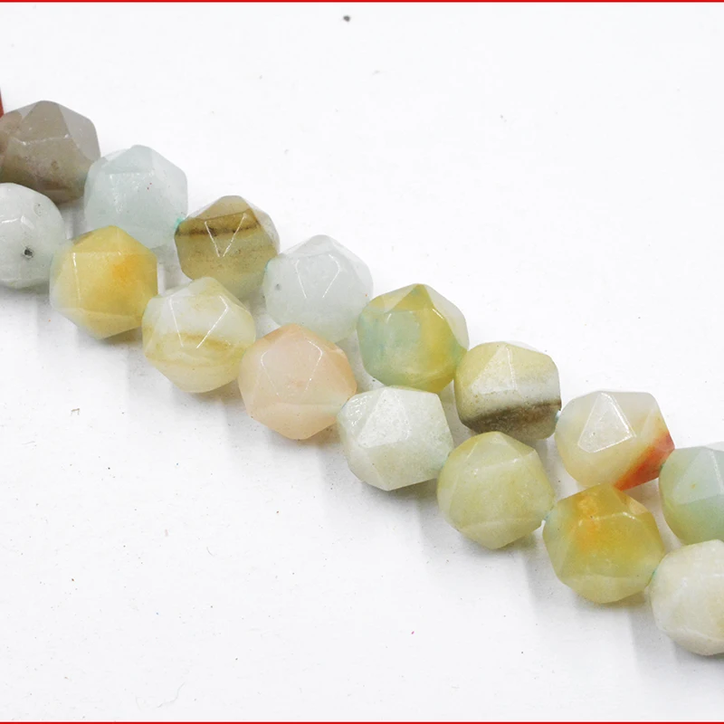 7-8mm Polish Amazon Stone Beads Multi-faceted Drill Beads for Jewelry Making Charm Bracelet DIY Fashion Free Shipping
7-8mm Polish Amazon Stone Beads Multi-faceted Drill Beads for Jewelry Making Charm Bracelet DIY Fashion Free Shipping
