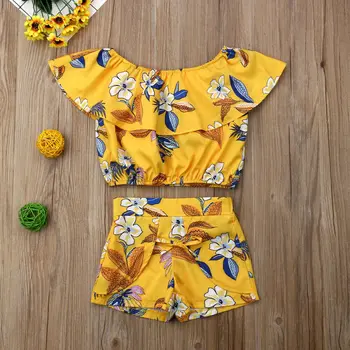 Pudcoco Girl Set 2Y-7Y US Summer Kids Baby Girl Floral Off-Shoulder Tops T-Shirt Shorts Pants Outfit
Pudcoco Girl Set 2Y-7Y US Summer Kids Baby Girl Floral Off-Shoulder Tops T-Shirt Shorts Pants Outfit