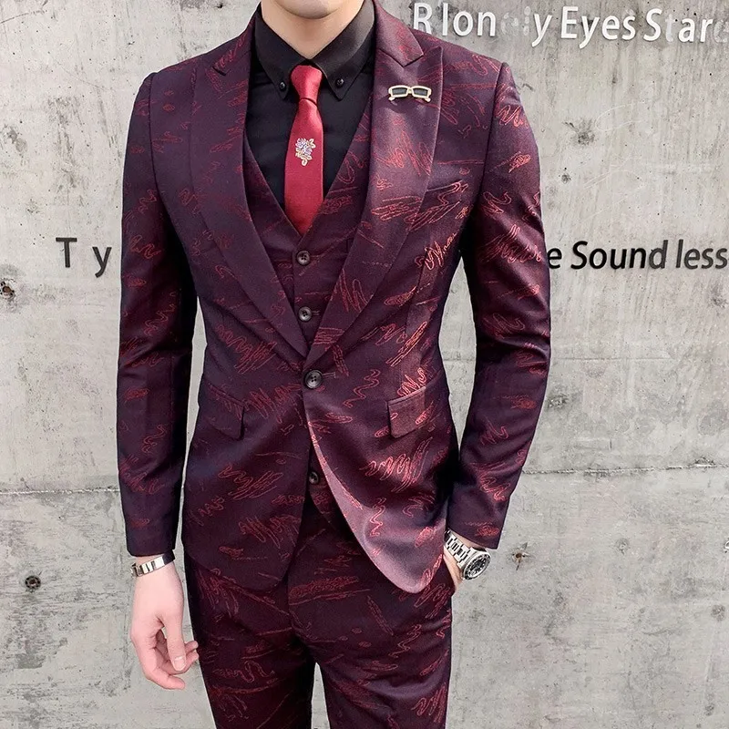 Jacquard Suits Mens Business Gentleman 3 Piece /2 Piece Suits Mens British Wedding Suits For Mens Grey Terno Masculino Slim Fit
Jacquard Suits Mens Business Gentleman 3 Piece /2 Piece Suits Mens British Wedding Suits For Mens Grey Terno Masculino Slim Fit