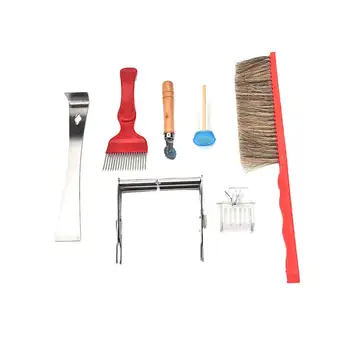 7Pcs Kit Beekeeping Equipment Tool Bee Brush Catcher Fork Cage Queen Hive Hot Sale
7Pcs Kit Beekeeping Equipment Tool Bee Brush Catcher Fork Cage Queen Hive Hot Sale