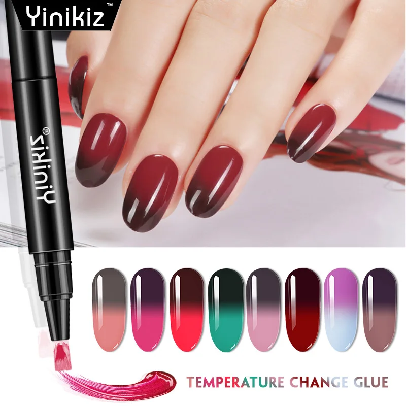 Yinikiz Nail Pen Temperature Thermal Change Color Gel Pen Polish UV Led Nail Gel Polish Soak Off Chameleon Varnish Gel
Yinikiz Nail Pen Temperature Thermal Change Color Gel Pen Polish UV Led Nail Gel Polish Soak Off Chameleon Varnish Gel
