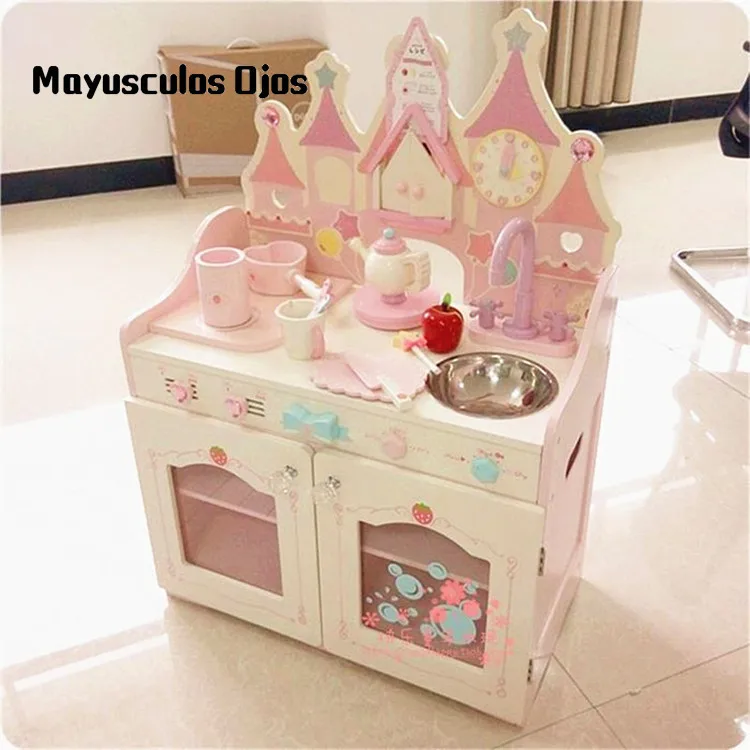 New Strawberry Luxury Princess Castle Music Kitchen Set Girl Play House To See Cooking Educational Toys
New Strawberry Luxury Princess Castle Music Kitchen Set Girl Play House To See Cooking Educational Toys