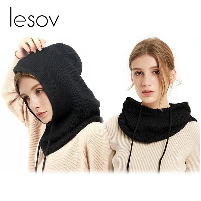 Lesov Unisex Knitted Woolen Hooded Collar Scarf Winter Warm Men Women Scarf Lace-up Head Wraps Neck Warmer Collar Scarves New
Lesov Unisex Knitted Woolen Hooded Collar Scarf Winter Warm Men Women Scarf Lace-up Head Wraps Neck Warmer Collar Scarves New