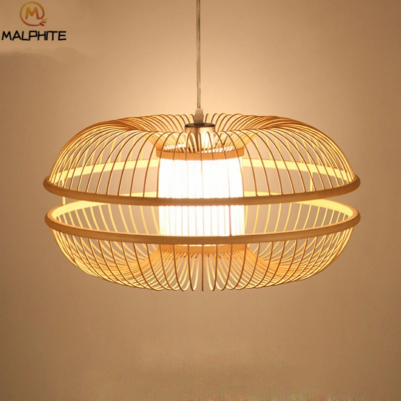 Modern Bamboo Wooden Pendant lamp Hand Knitted hanging lighting Fixture Rustic Lustre pendant light Living Room decor luminaires
Modern Bamboo Wooden Pendant lamp Hand Knitted hanging lighting Fixture Rustic Lustre pendant light Living Room decor luminaires