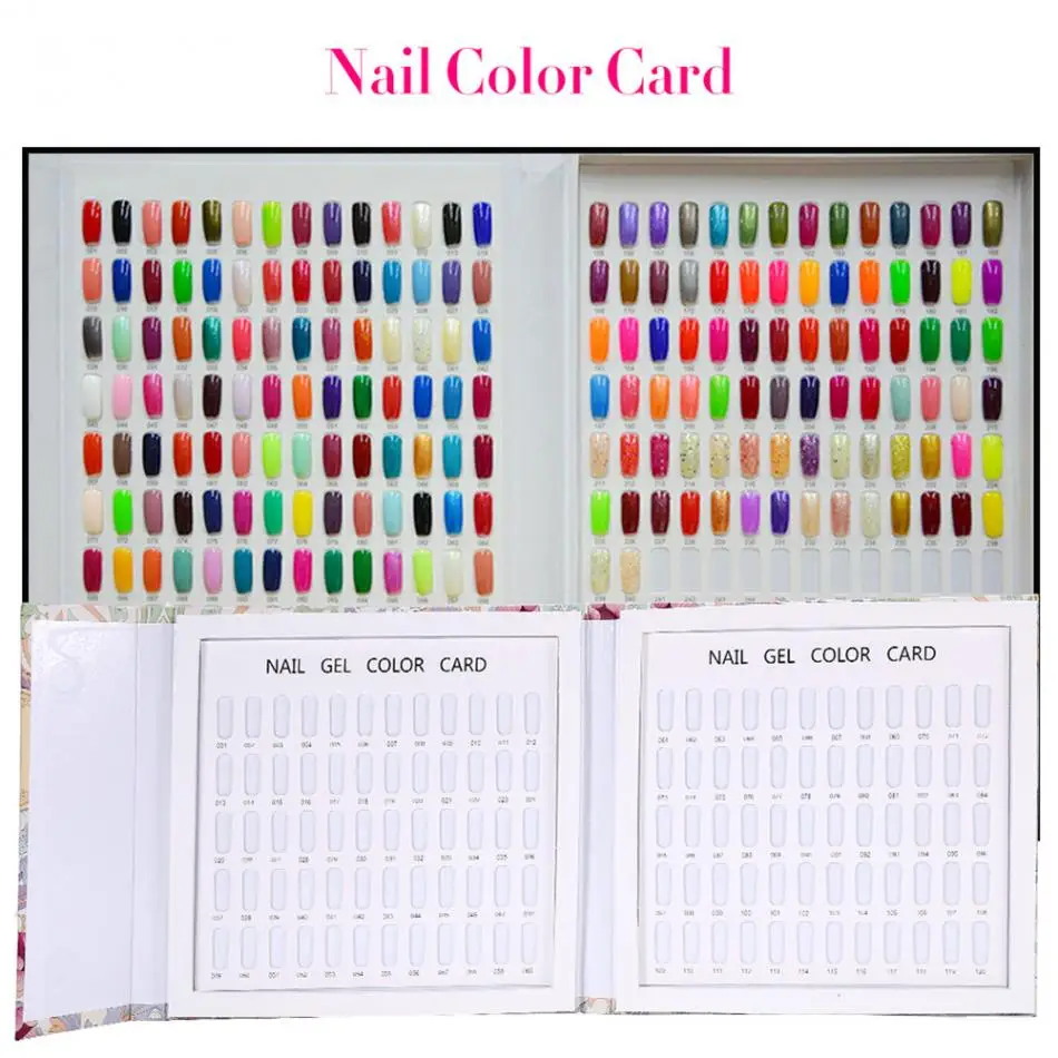120 Colors Nail Art Display Chart Book Card Nail Polish Gel Color Display Card Nail Art Showing Board Manicure Salon Tools
120 Colors Nail Art Display Chart Book Card Nail Polish Gel Color Display Card Nail Art Showing Board Manicure Salon Tools