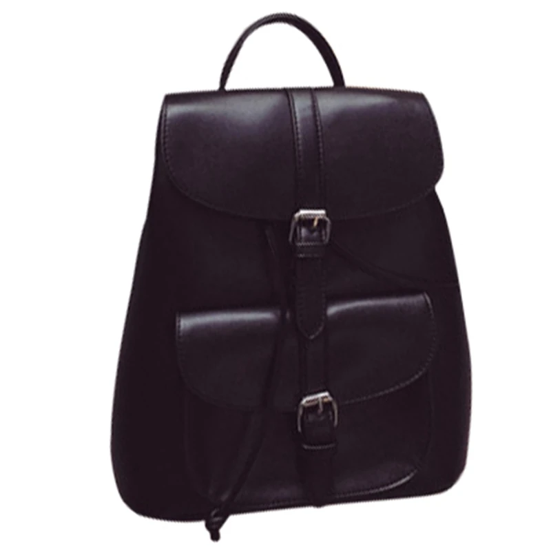 Fashionable Women's Pull-Rope Pu Leather Backpack Belt Decoration Schoolbag Student Shoulder Bag(Black)
Fashionable Women's Pull-Rope Pu Leather Backpack Belt Decoration Schoolbag Student Shoulder Bag(Black)
