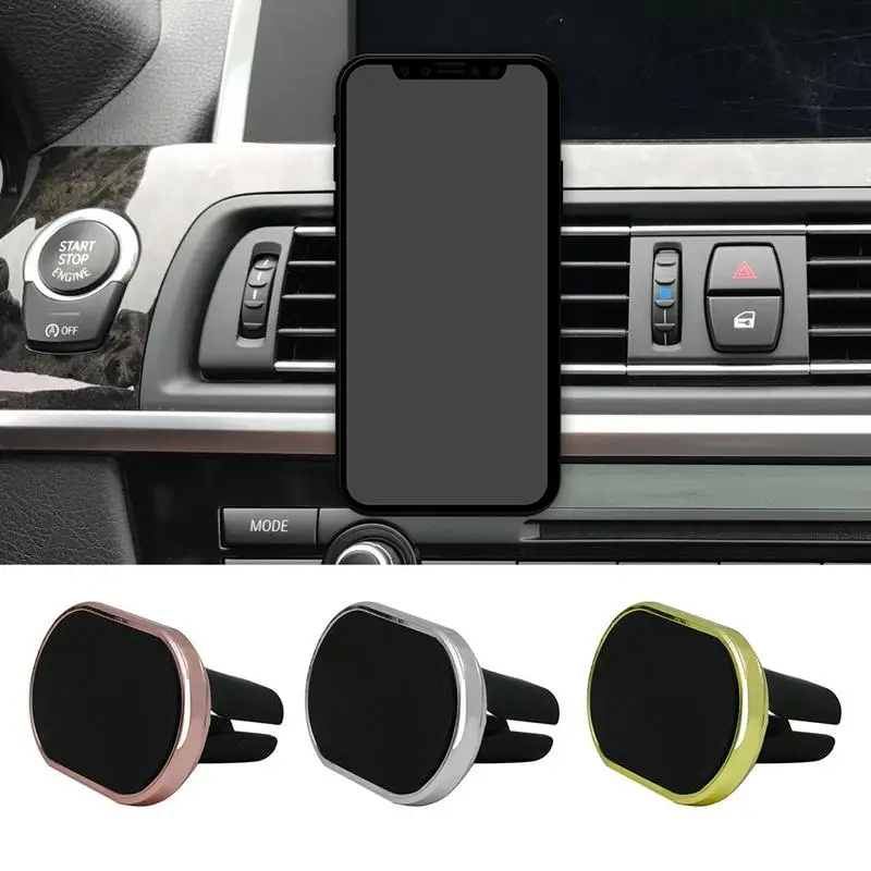 

Mini Oval Shape Phone Holder Car Magnet Mobile Smartphone Stand Stable Anti-Skid Support Cellphone Bracket Car Supplies