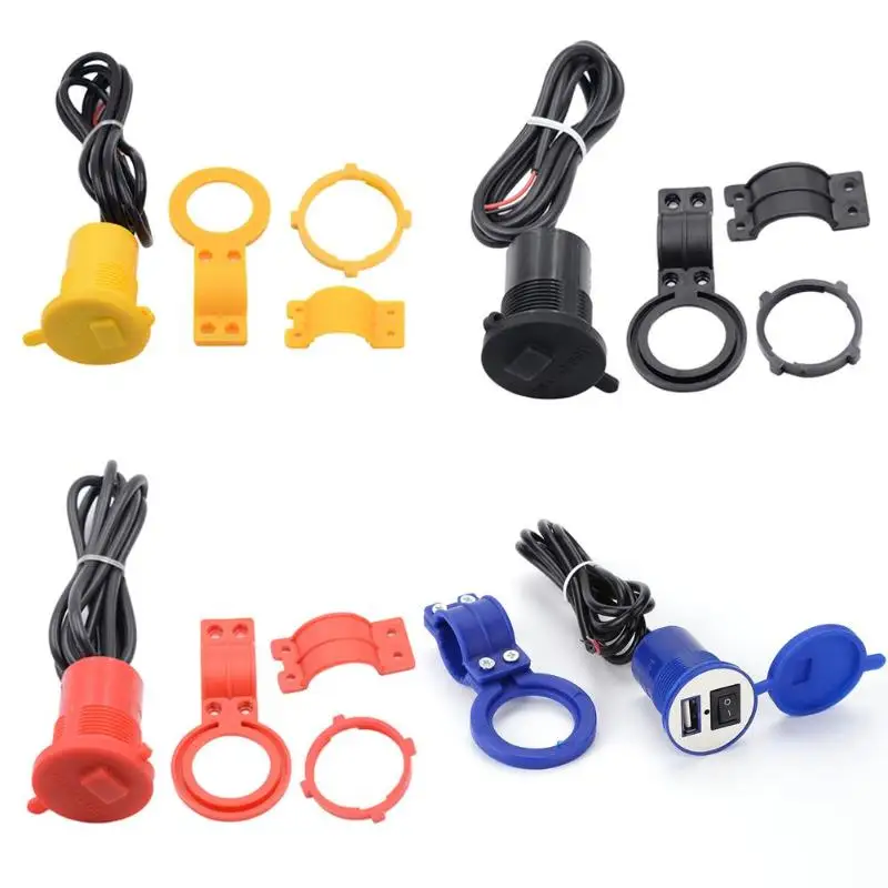 Moto Accessories Motorcycle 12V/24V Waterproof USB Power Charger Socket with Safety ON/OFF Switch for Mobile Phone
Moto Accessories Motorcycle 12V/24V Waterproof USB Power Charger Socket with Safety ON/OFF Switch for Mobile Phone