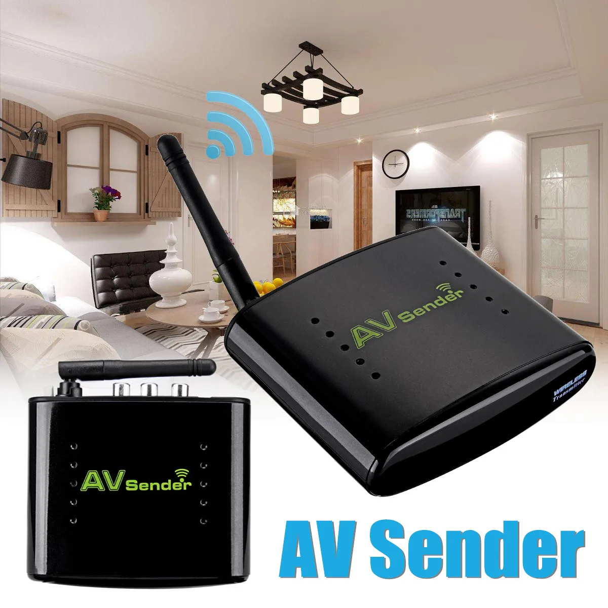 

2.4GHz AV Sender Wireless Transmitter Receiver IR Remote Extender Digital STB Sharing Device Audio Video Equipment 150M/492ft