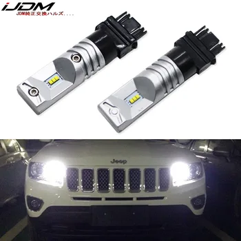 

6000K white 6-SMD Powered By Luxen LED 3157 3357 3457 4114 LED Bulbs For 2011-up Jeep Compass For Daytime Running Lights 12V