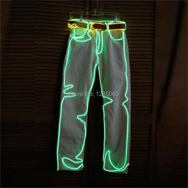 Free Shipping Led Dance Wear Men Luminous Clothing EL Wire LED Light Pants Dance Costume Suit
Free Shipping Led Dance Wear Men Luminous Clothing EL Wire LED Light Pants Dance Costume Suit