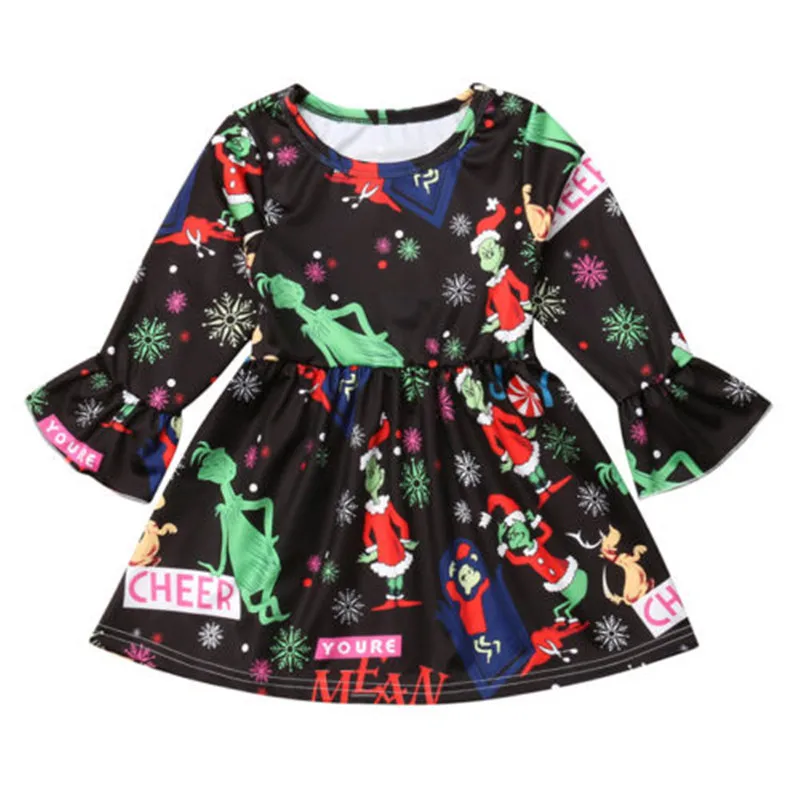 CANIS Children Kids Baby Girl Christmas Dress Cartoon Bell Sleeve Party Bebe Girls Xmas Dresses Clothes 1-6Y Dress Girl Clothing
CANIS Children Kids Baby Girl Christmas Dress Cartoon Bell Sleeve Party Bebe Girls Xmas Dresses Clothes 1-6Y Dress Girl Clothing