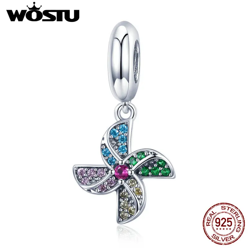WOSTU 100% 925 Sterling Silver Turning Windmill Charms Fit Dangles Bracelet & Necklace Pendant Spring Trendy Jewelry Gift CQC971
WOSTU 100% 925 Sterling Silver Turning Windmill Charms Fit Dangles Bracelet & Necklace Pendant Spring Trendy Jewelry Gift CQC971