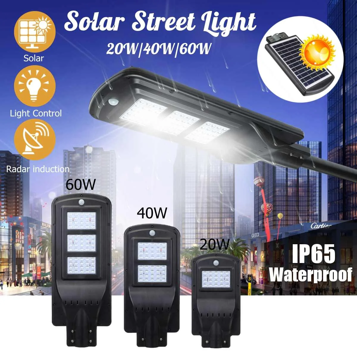 20W 40W 60W LED Wall Street Solar Light Radar Induction Motion Sensor Outdoor Solar Lamp
20W 40W 60W LED Wall Street Solar Light Radar Induction Motion Sensor Outdoor Solar Lamp