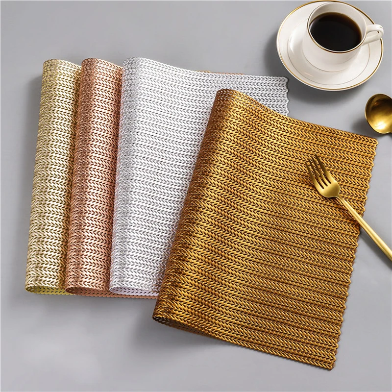 New Creative Table Mat Non-slip Insulation Rectangular Wheat Placemat Eco-friendly Hotel Wedding Party Tableware Table PVC Mats
New Creative Table Mat Non-slip Insulation Rectangular Wheat Placemat Eco-friendly Hotel Wedding Party Tableware Table PVC Mats