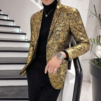 Casual Streetwear Men Blazer Night Club Prom Tuxedo Formal Wear Slim Fit Blazer Masculino Blazer Men Mens Floral Blazer Jacket
Casual Streetwear Men Blazer Night Club Prom Tuxedo Formal Wear Slim Fit Blazer Masculino Blazer Men Mens Floral Blazer Jacket
