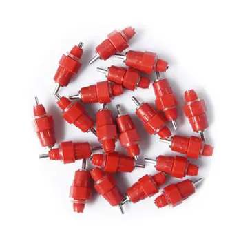 30Pcs Chicken Feeder Water Nipple Drinker Duck Hen Poultry 360° Screw Feeding Tool Farm Animal Watering
30Pcs Chicken Feeder Water Nipple Drinker Duck Hen Poultry 360° Screw Feeding Tool Farm Animal Watering
