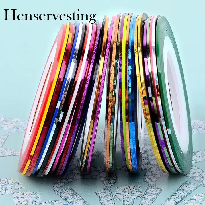 30 Pcs Mixed Colors Rolls DIY Nail Decoration Sticker Self-adhesive Unique Style Striping Tape Convenient Nail Care 
30 Pcs Mixed Colors Rolls DIY Nail Decoration Sticker Self-adhesive Unique Style Striping Tape Convenient Nail Care