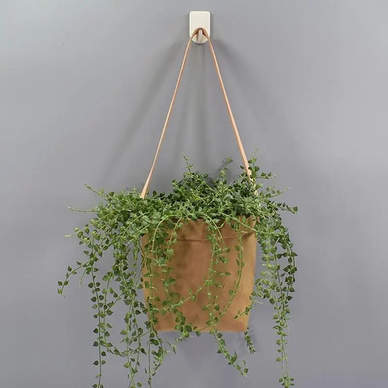 Washed Kraft Paper Hanging Flower Pots With Leather Hand Strap For Orchid Air Pineapple Green Plant Innovative Succulent Pot
Washed Kraft Paper Hanging Flower Pots With Leather Hand Strap For Orchid Air Pineapple Green Plant Innovative Succulent Pot