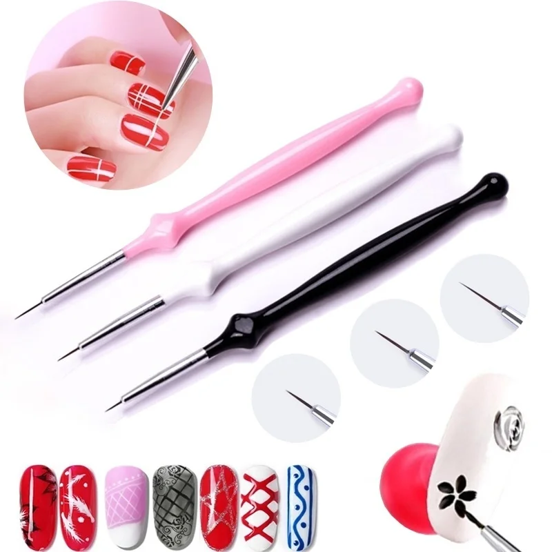 AMSIC 3PCS Nail Art Brush Pen Nail Decoration Lines Flower Drawing Nail Painting Brush Pen Tools
AMSIC 3PCS Nail Art Brush Pen Nail Decoration Lines Flower Drawing Nail Painting Brush Pen Tools