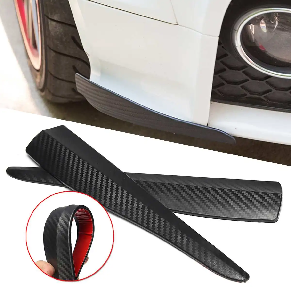 2pcs Car Universal Bumper Door For Edge Protector Anti Scratch Crash Strips Spoiler Lip Cover Trim Accessory Carbon Fiber Style
2pcs Car Universal Bumper Door For Edge Protector Anti Scratch Crash Strips Spoiler Lip Cover Trim Accessory Carbon Fiber Style