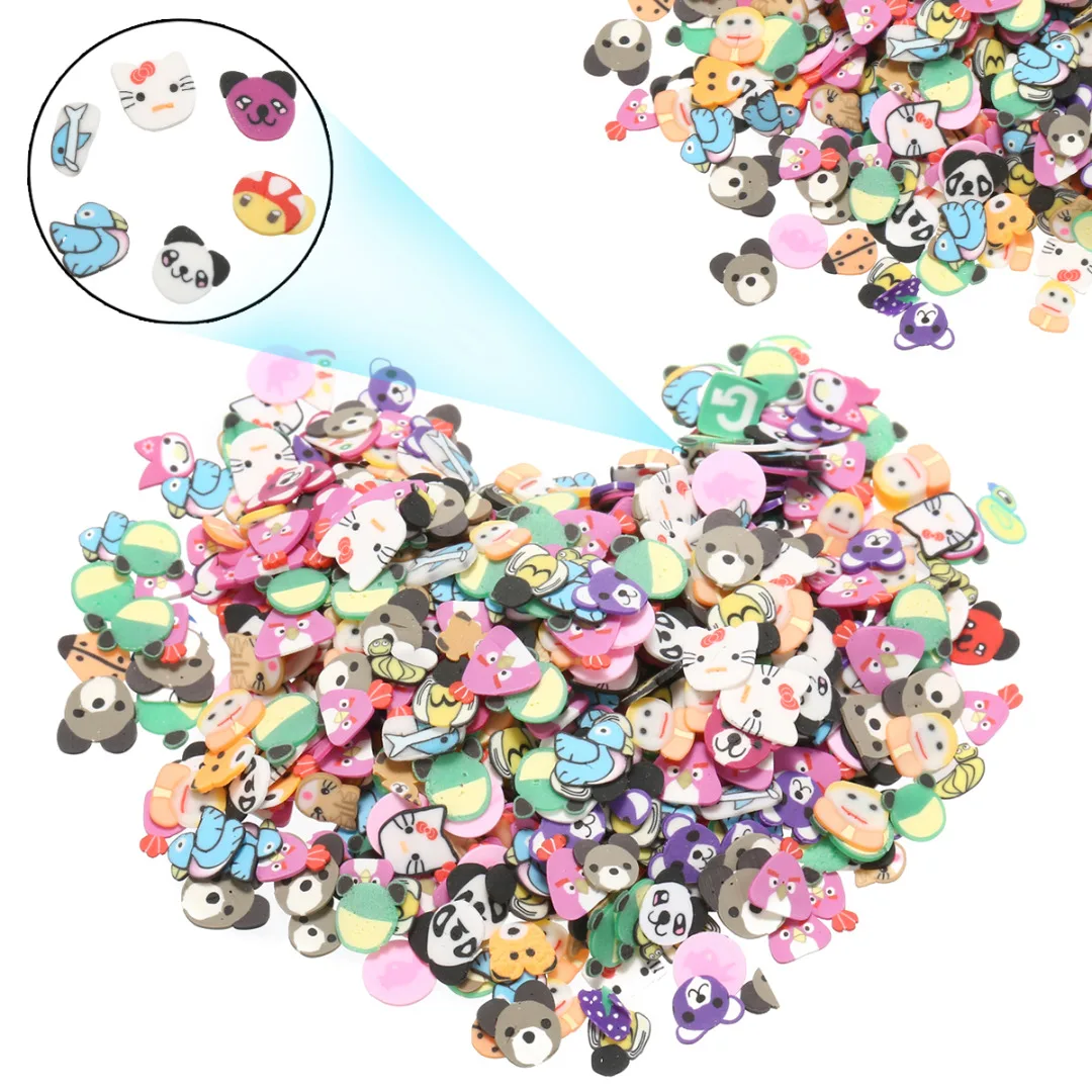 Shellhard 1000Pcs Slice Fruit Fimo 3D Nail Art Tips Flower Fruit Animal Slice Polymer Clay Nails Decoration
Shellhard 1000Pcs Slice Fruit Fimo 3D Nail Art Tips Flower Fruit Animal Slice Polymer Clay Nails Decoration