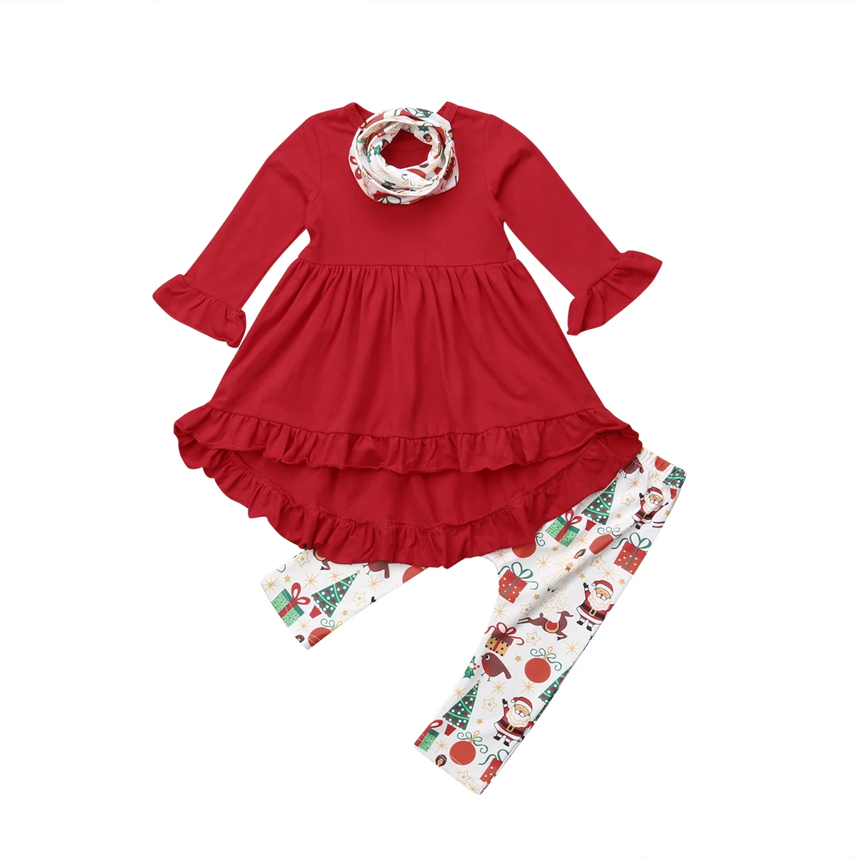 3Pcs Toddler Baby Girls Clothes Sets Christmas Princess Printed Cotton Girls Costumes Kids Mini Dress+Pants+Scarf 3Pcs Outfits
3Pcs Toddler Baby Girls Clothes Sets Christmas Princess Printed Cotton Girls Costumes Kids Mini Dress+Pants+Scarf 3Pcs Outfits