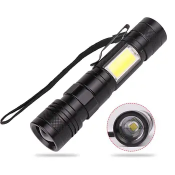 High Quality LED Flashlight Torch light Lamp Telescopic zoom 3 Modes Portable Penlight with Micro USB charging
High Quality LED Flashlight Torch light Lamp Telescopic zoom 3 Modes Portable Penlight with Micro USB charging